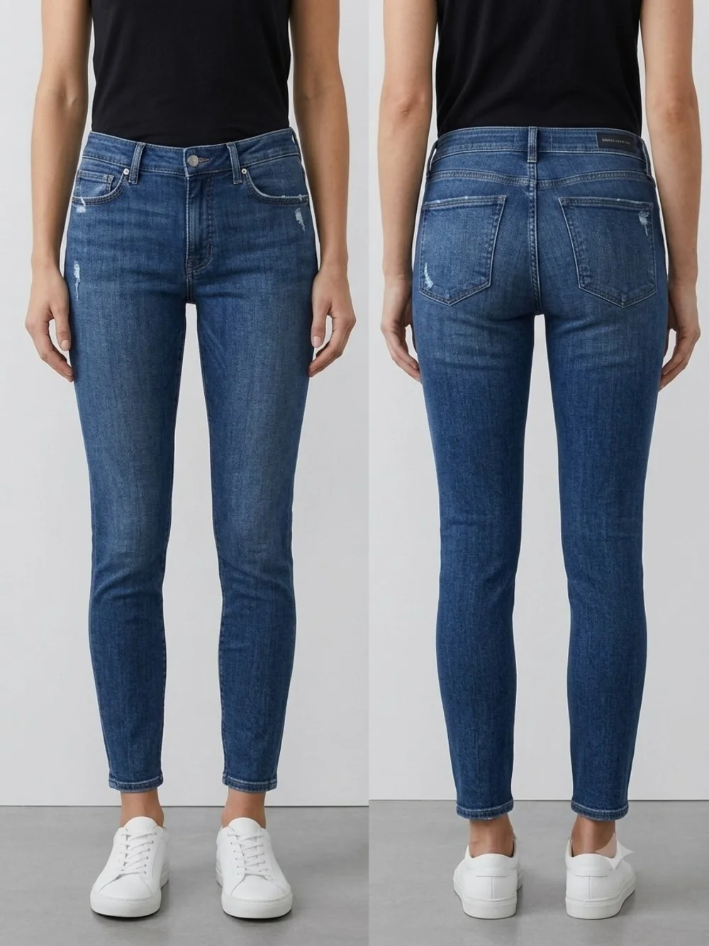 Silver Jeans Co Most Wanted Skinny Jeans Distressed Ankle Length W30 L27